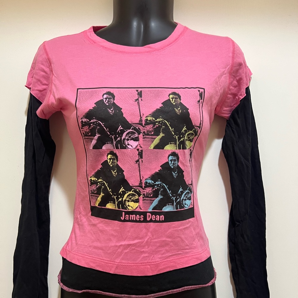 JAMES DEAN Junior Women's Long Sleeves T-Shirt, Licensed Shirt With Hang Tag New